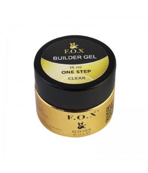 Гель F.O.X. будівельний One Step Builder Gel Clear, прозорий, 15 мл